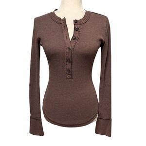 Aerie Henley Tee Tunic Top Women M Fitted Bella Swan Elena Gilbert Twilightcore